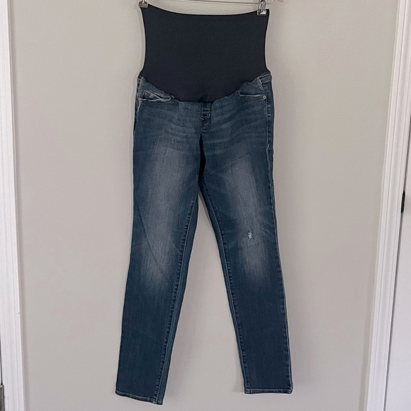 Old Navy Skinny Full Panel Maternity Jeans Size 4 Regular - Picture 2 of 9